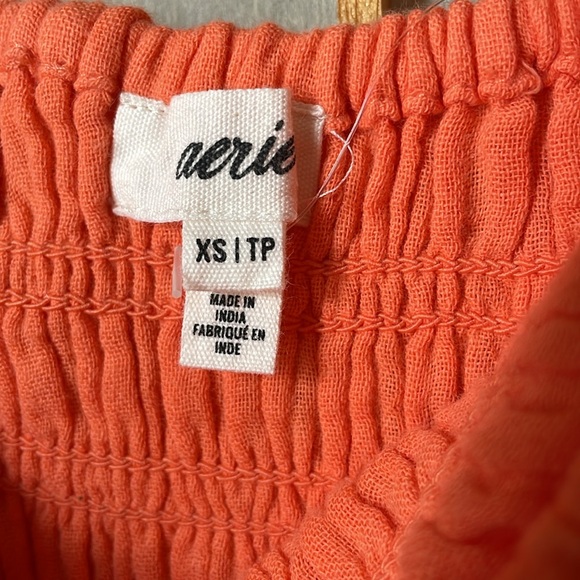 NWT Aerie Pool-To-Party Tie Back Maxi Dress in Picante Orange XS - Picture 2 of 11